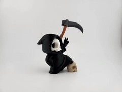 Peace Out Grim Reaper Skeleton Figure – Funny Macabre Desk Decor