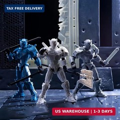 2 Pack T13 Action Figure Set, Already Assembled Titan 13 Robot, 5.5 Inch Posable