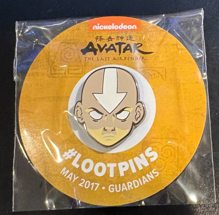 Avatar: The Last Airbender Aang, Loot Crate Pin #Lootpins May 2017 Guardians NEW