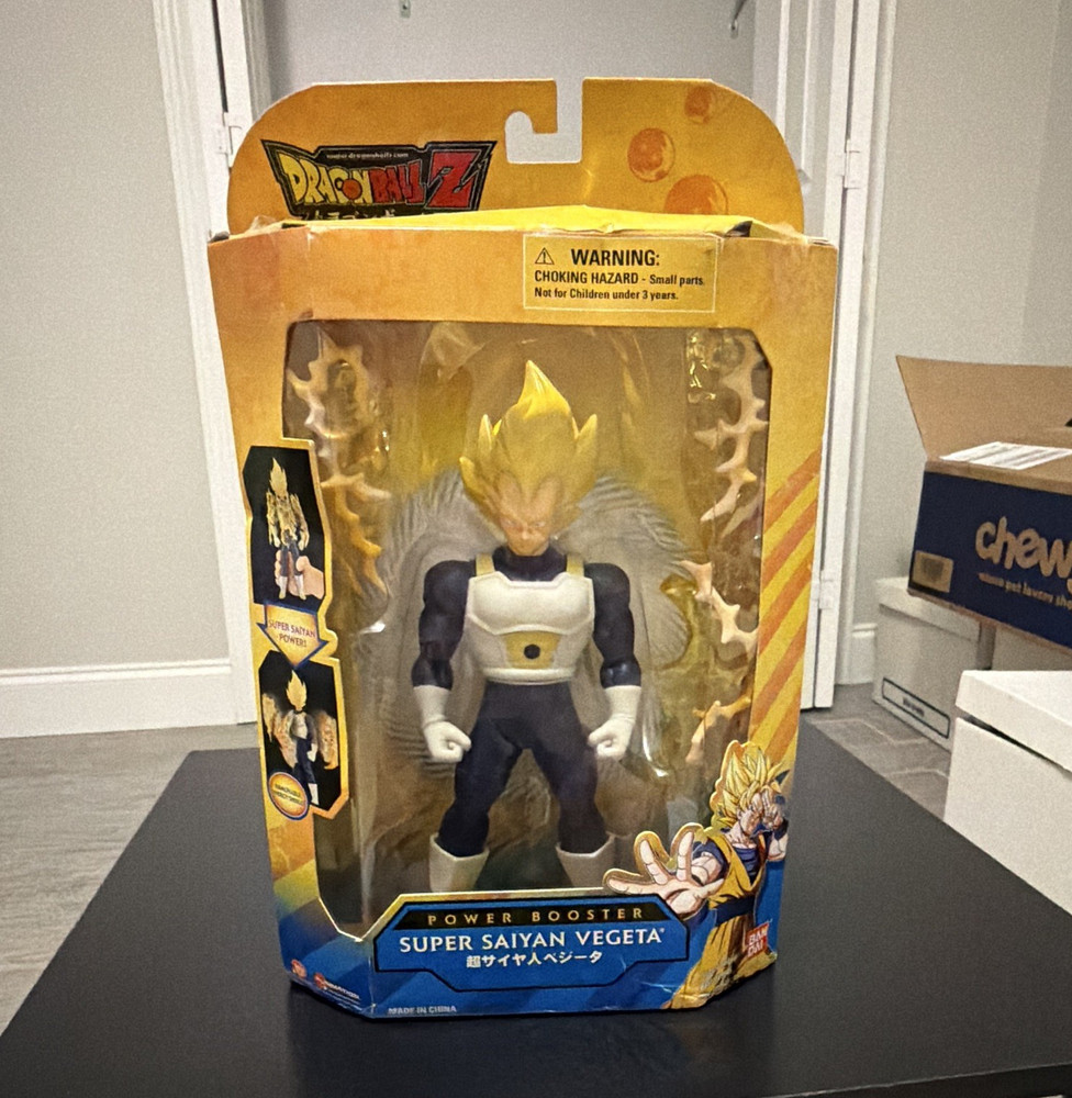Bandai Dragon Ball Z Power Booster Vegeta Action Figure w/ Energy Shield