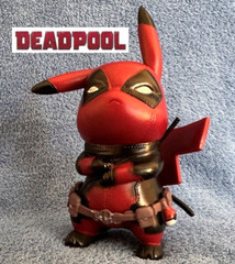 Large 5″ Pokemon Pikachu Cosplay Deadpool – Brand New