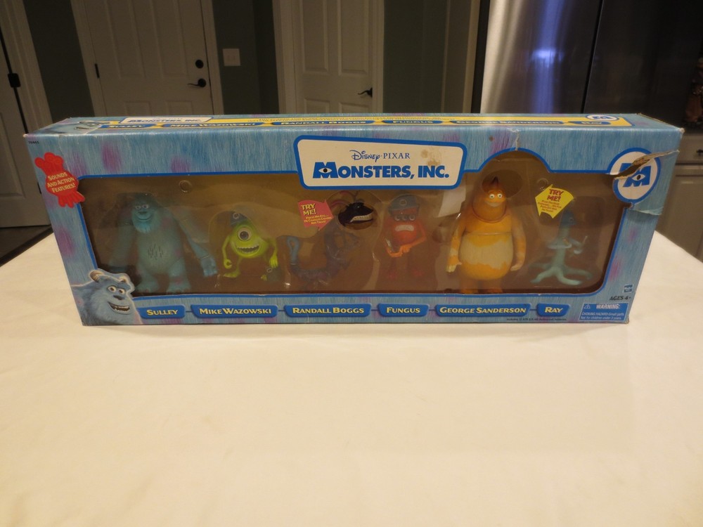 Rare Hasbro 2001 Disney Pixar Monsters Inc. Top Scarer Set 6 Figures w/ Sound