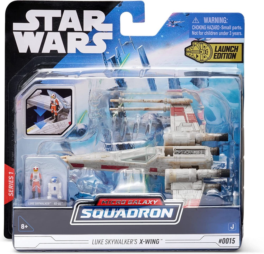 Jazwares Star Wars Micro Galaxy Squadron – Luke Skywalker’s X-Wing 5 in…