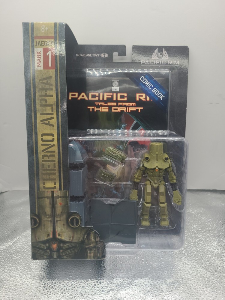 Pacific Rim Cherno Alpha Jaeger 4 Inch Figure Playset & Comic Book McFarlane