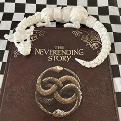 New 15″ FALKOR Articulated 3D Printed Figure NEVERENDING STORY White DRAGON