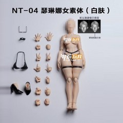 Notaman NT-04 1/12 Female Super Flexible Joint Girl Body & Head 6” Figure Model
