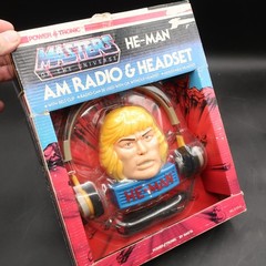 MOTU Masters of the Universe #3 – He-Man AM Radio & Adjustable Headset – NEW