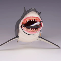 NECA 1975 The Game of Jaws 50th Anniversary Great White Shark 18″ Action Figure