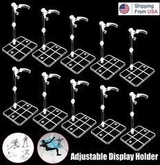 10 × Adjustable Action Figure Display Holder Base Doll Model Support Stand USA