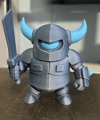 Mini PEKKA Figurine Detachable Sword – Clash Royale 3D Printed Toy Kids & Teens