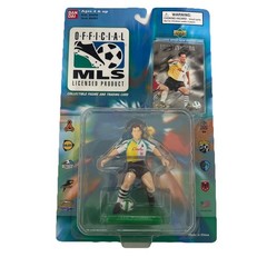 Lot of 10 Bandai Soccer 1996 Action Figures with Player Card Soccer Players New