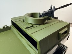 GI JOE APC top Replacement Cab W/ Flatbed & Manned Turret 3D Printed