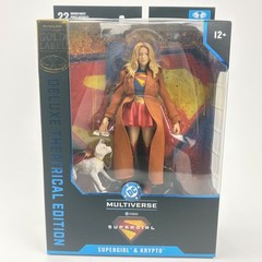 McFarlane DC Supergirl and Krypto Figures Gold Label Deluxe Theatrical Edition