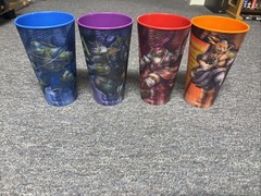 2014 Teenage Mutant Ninja Turtle Lenticular 20 Oz Cups SET OF 4