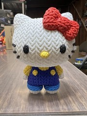 Hello Kitty Crochet Style 3D Printed Display 4 inch