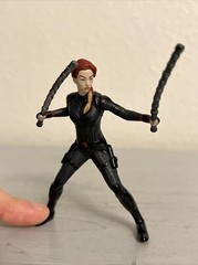 BLACK WIDOW MARVEL AVENGERS 3” ACTION FIGURE (NONE POSABLE TOY (PRE-OWNED)
