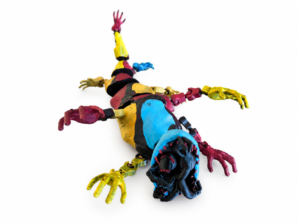 Monster Doey Articulated Figure – Poppy Playtime Custom Toy 19cm – Handmade