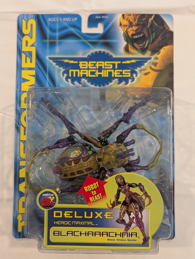 1999 Blackarachnia Deluxe Heroic Maximal Transformers Hasbro Beast Machines MOSC