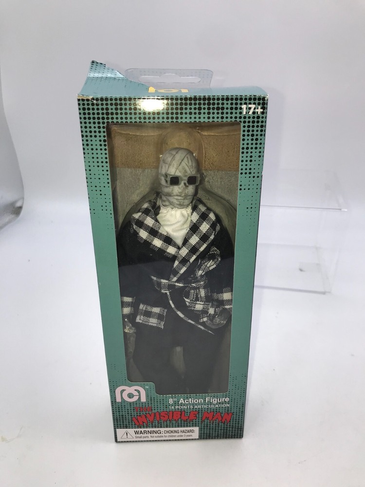 Mego Horror The Invisible Man 8″ Action Figure Window Box READ TEAR TOP FLAP