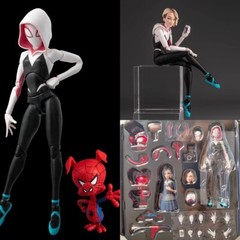 Spider-Man:Into The Spider-Verse Spider-Gwen & Spider-Ham 1:12 SV-Action Figure