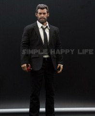 CUSTOM MADE 1/6 Logan Hugh Jackman BLACK SUIT full Sets action figure ❶USA❶