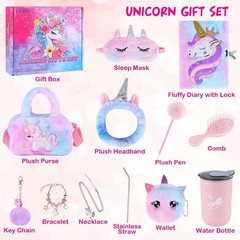 Unicorns Gifts for Girls 4 5 6 7 8 9 10+ Years Old with Handbag