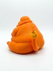 Chonky Charmander Figure – Matte Orange Fat Pokémon Statue Decor 4″