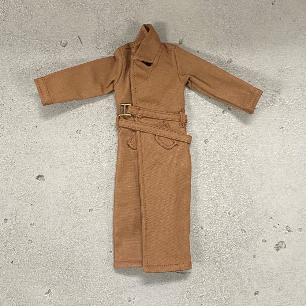 PB-MF-LTC2-BRN: Custom Brown Fabric Long Coat for 7″ McFarlane WWE Action Figure