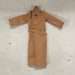 PB-MF-LTC2-BRN: Custom Brown Fabric Long Coat for 7″ McFarlane WWE Action Figure