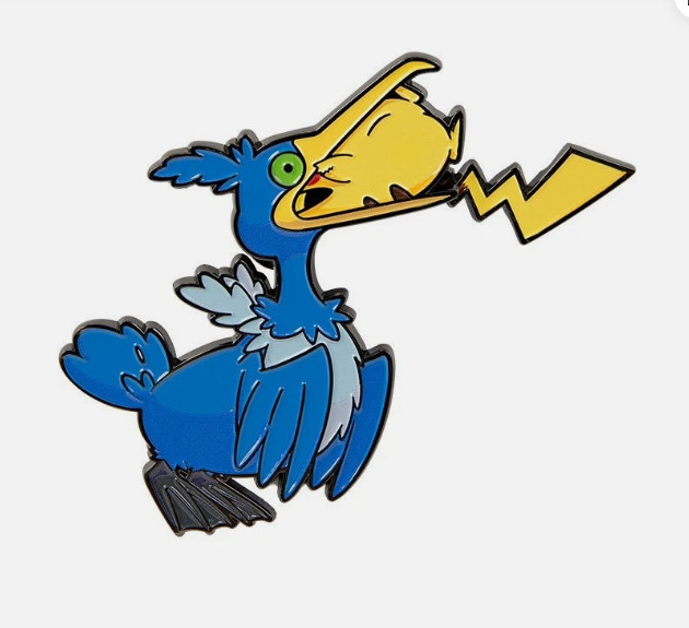 Official Pc Cramorant Metal Enamel Pin Badge Splashing Fun Collection Pin