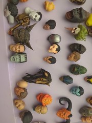 Assorted Action Figure Head Sculpts.