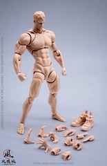Wind Toys 1/12 Super Flexible Figure Pale Skin 6″ Male Joint Soldier Body & Head