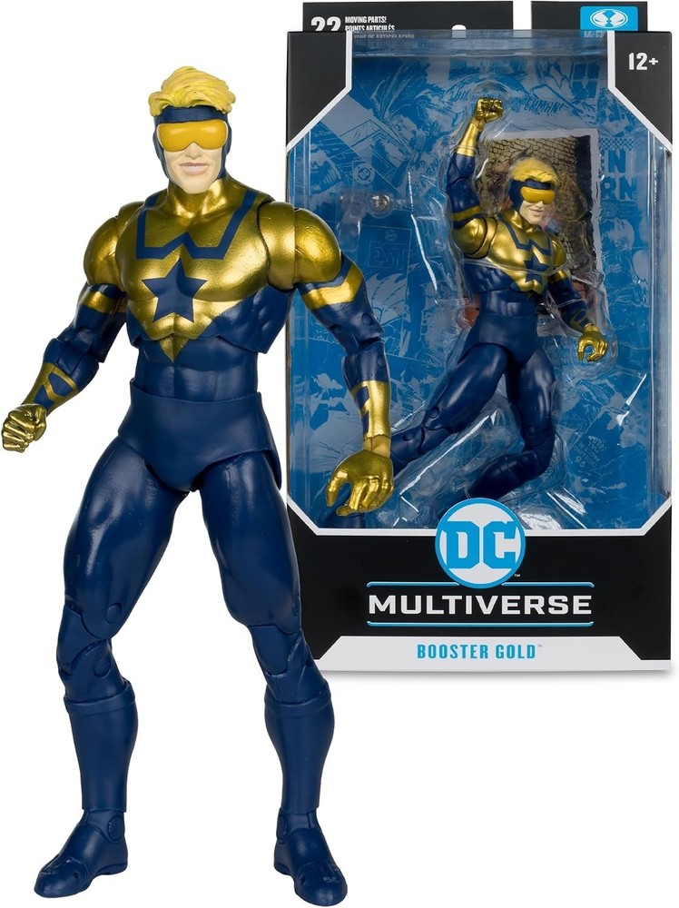 DC Multiverse Booster Gold (Futures End) 7 inch Action Figure with Art Card NEW