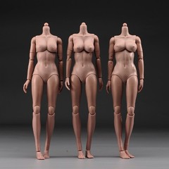 USA 1/6 Super Large Bust Female Action Figure Body Suntan Skin For 12inch Figure