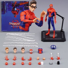 Spider-Man Action Figure Peter Parker Into The Spider Verse Toy Gift With Box