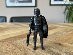 Custom War Of The Bounty Hunters Comic Black Boba Fett Vintage Collection VC186