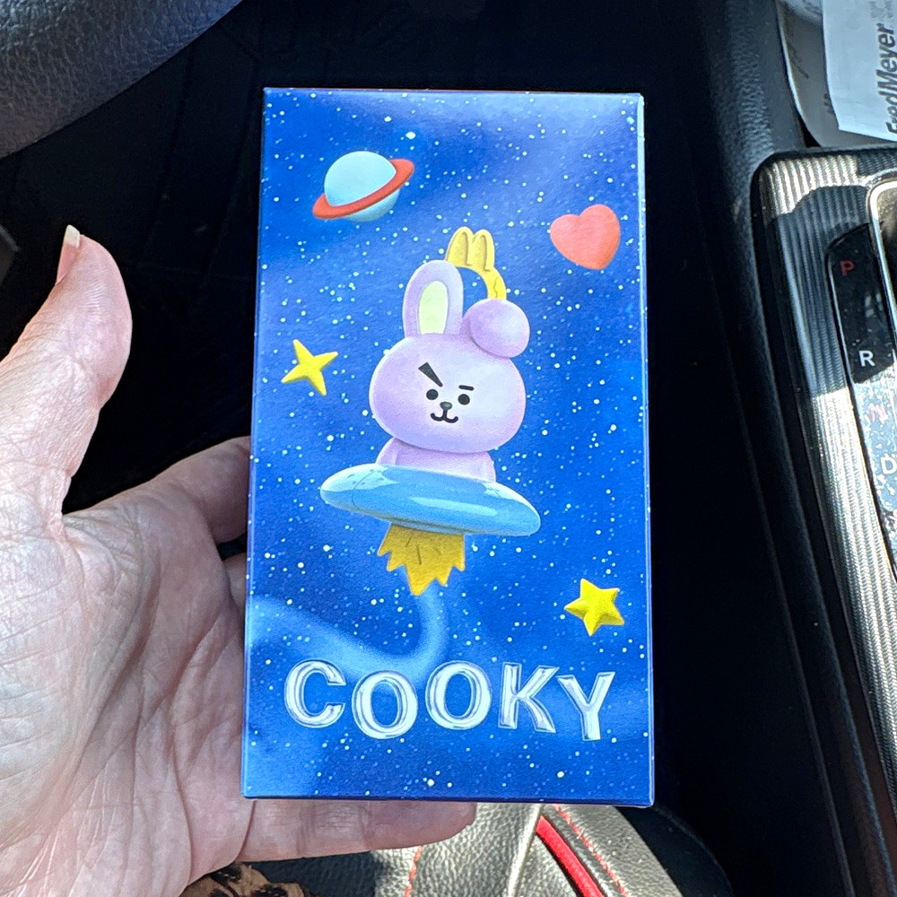 BT21 Cooky Rabbit Figure BT21 Franchise Character Figurine Blue Purple