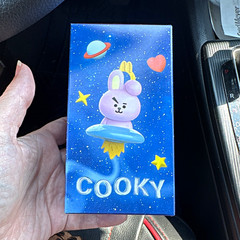 BT21 Cooky Rabbit Figure BT21 Franchise Character Figurine Blue Purple