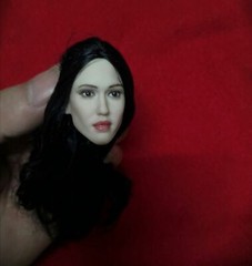 1/6 Beauty Female Pale Skin Head Sculpt Carving Model for 12″ Figure Action Body