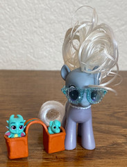 My Little Pony SILVER SPOON G4 3″ Brushable, Replacement Blue Glasses, Refurbish
