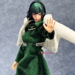1/12 Painted ONE PUNCH-MAN Fubuki Head Carving For 6”Romankey Vtoys Figure