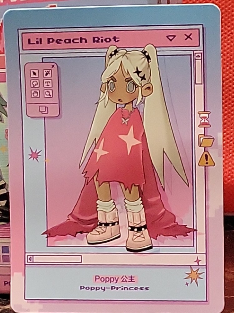 Poppy Princess figure from the Lil Peach Riot: Loading!