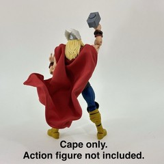 Red Wired cape for Marvel Legends 80th Thor 6″ action figure 1/12 Scale Custom