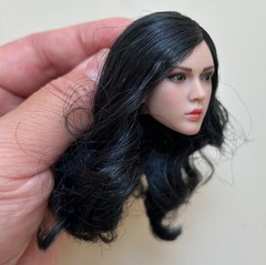 1/6 Female Head Sculpt Curly Black Hair For 12″ PHICEN Hot Toys TBLeague Figure