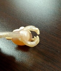 WowWee Fingerling Mini From Blind Bag Clear Pink Plastic Monkey Used Fast Ship