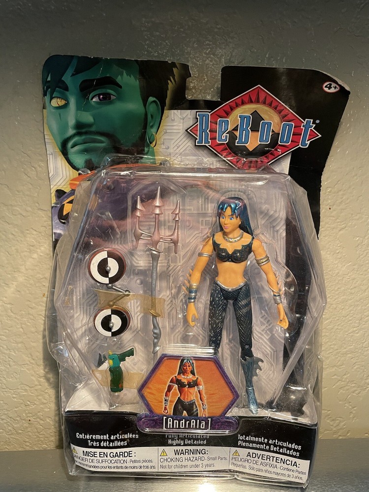 ReBoot Mainframe Andrala Action Figure Fully Articulated IRWIN (2001) READ