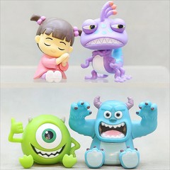 4pcs Monsters Inc Figures Sullivan Mike Randall Action Figure Toy Set