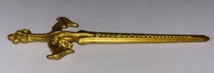 Mystic Knights Of Tir Na Nog Rohan Gold Dragon Sword Weapon blade katana