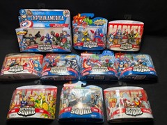 Marvel Super Hero Squad Lot of 21 Captain America Thor Cable Colossus Loki