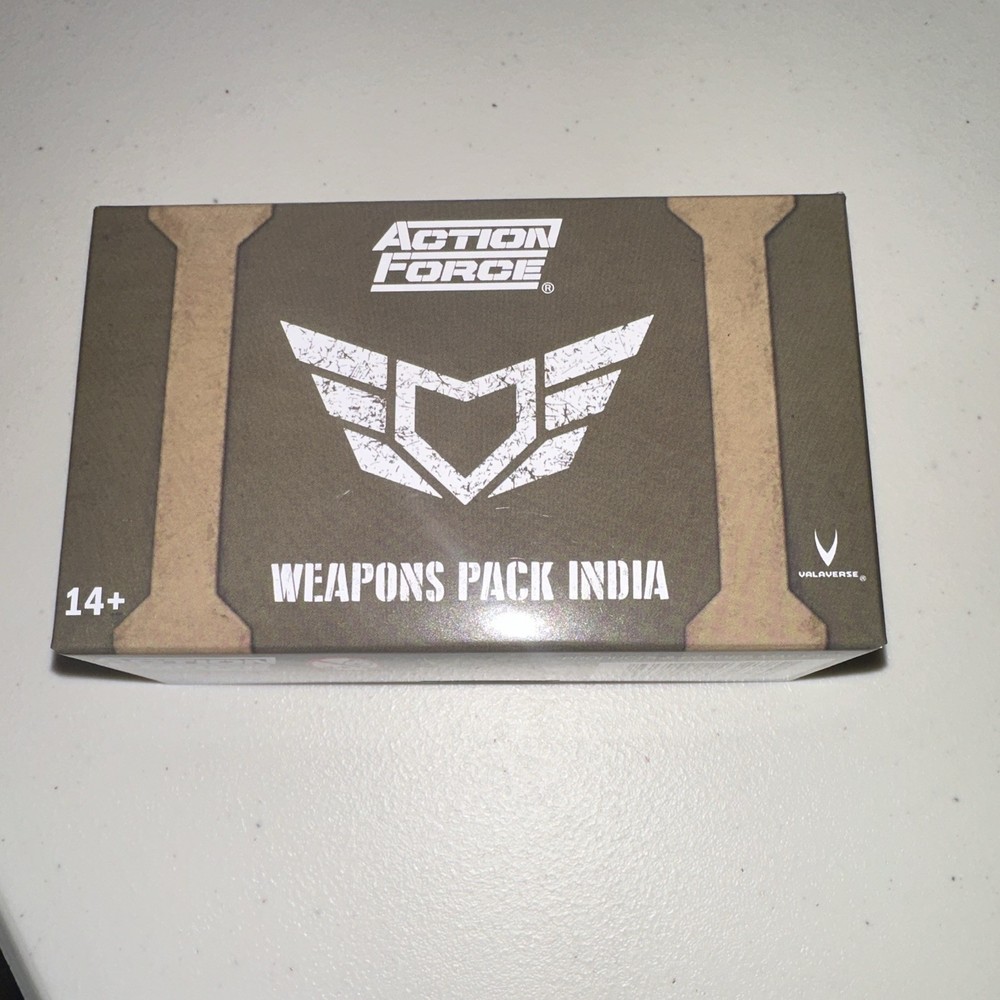 NIB Valaverse Action Force Weapons Pack India Set GI Joe, Star Wars, Valaverse